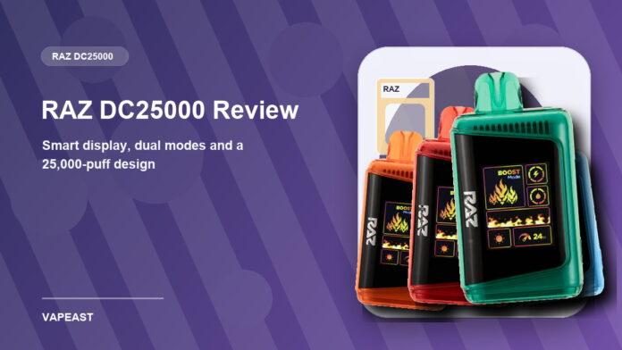 RAZ DC25000 Review fixed background featured image RAZ DC25000 review featured image with clean product background